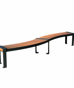 Banc plastique Recyclé ecodesign Mobilier Urbain -Gamme W - Banc S