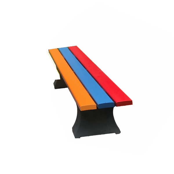 banquettes enfant plastique recyclé ecodesign Mobilier Urbain -Gamme enfant - banquette Kinder